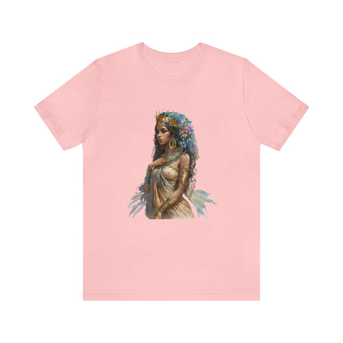 Ancient Egyptian Priestess - Short Sleeve Tee Pink